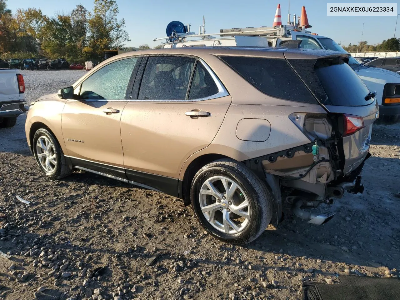 2018 Chevrolet Equinox Lt VIN: 2GNAXKEX0J6223334 Lot: 76513914