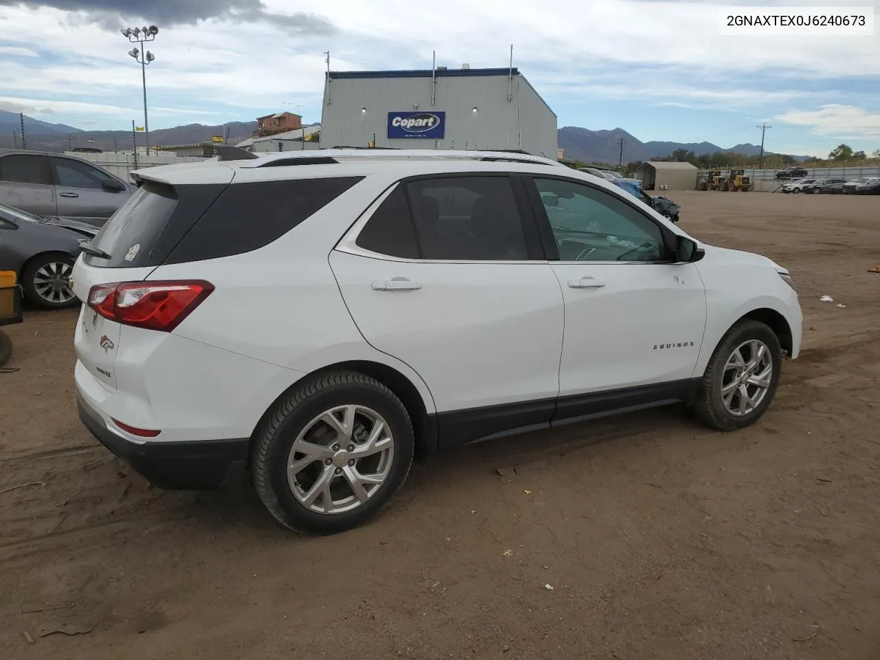 2018 Chevrolet Equinox Lt VIN: 2GNAXTEX0J6240673 Lot: 76514104