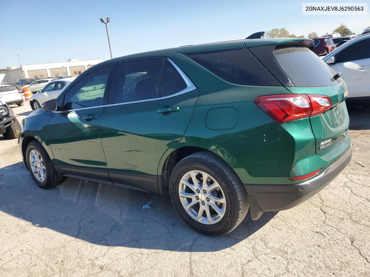 2018 Chevrolet Equinox Lt VIN: 2GNAXJEV8J6290563 Lot: 76561554