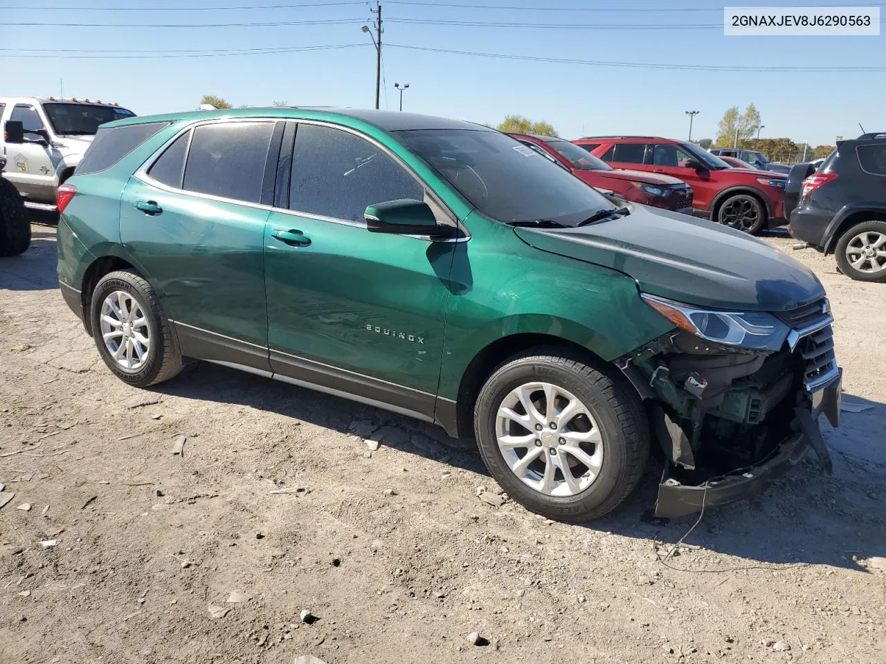 2018 Chevrolet Equinox Lt VIN: 2GNAXJEV8J6290563 Lot: 76561554