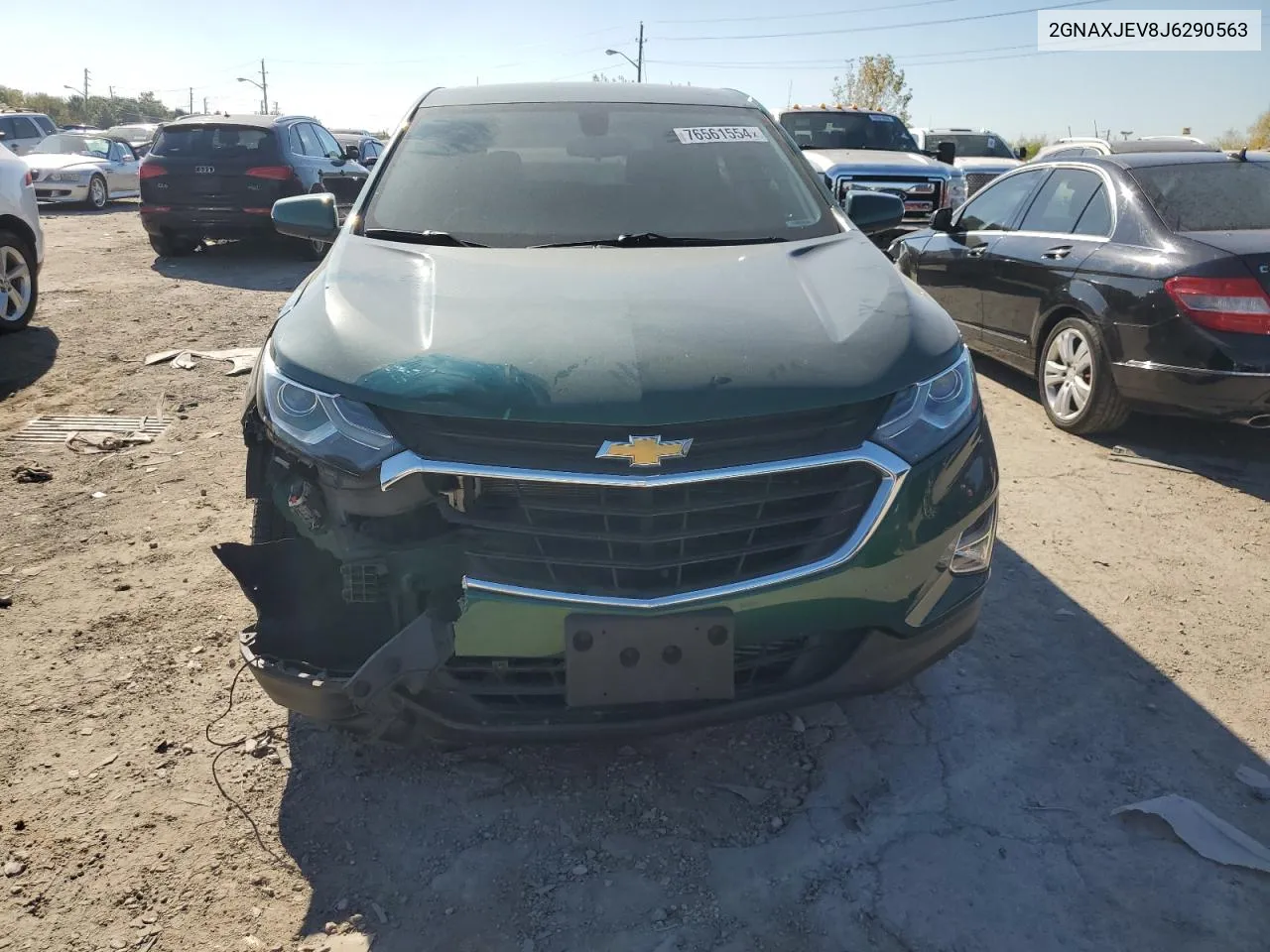 2018 Chevrolet Equinox Lt VIN: 2GNAXJEV8J6290563 Lot: 76561554