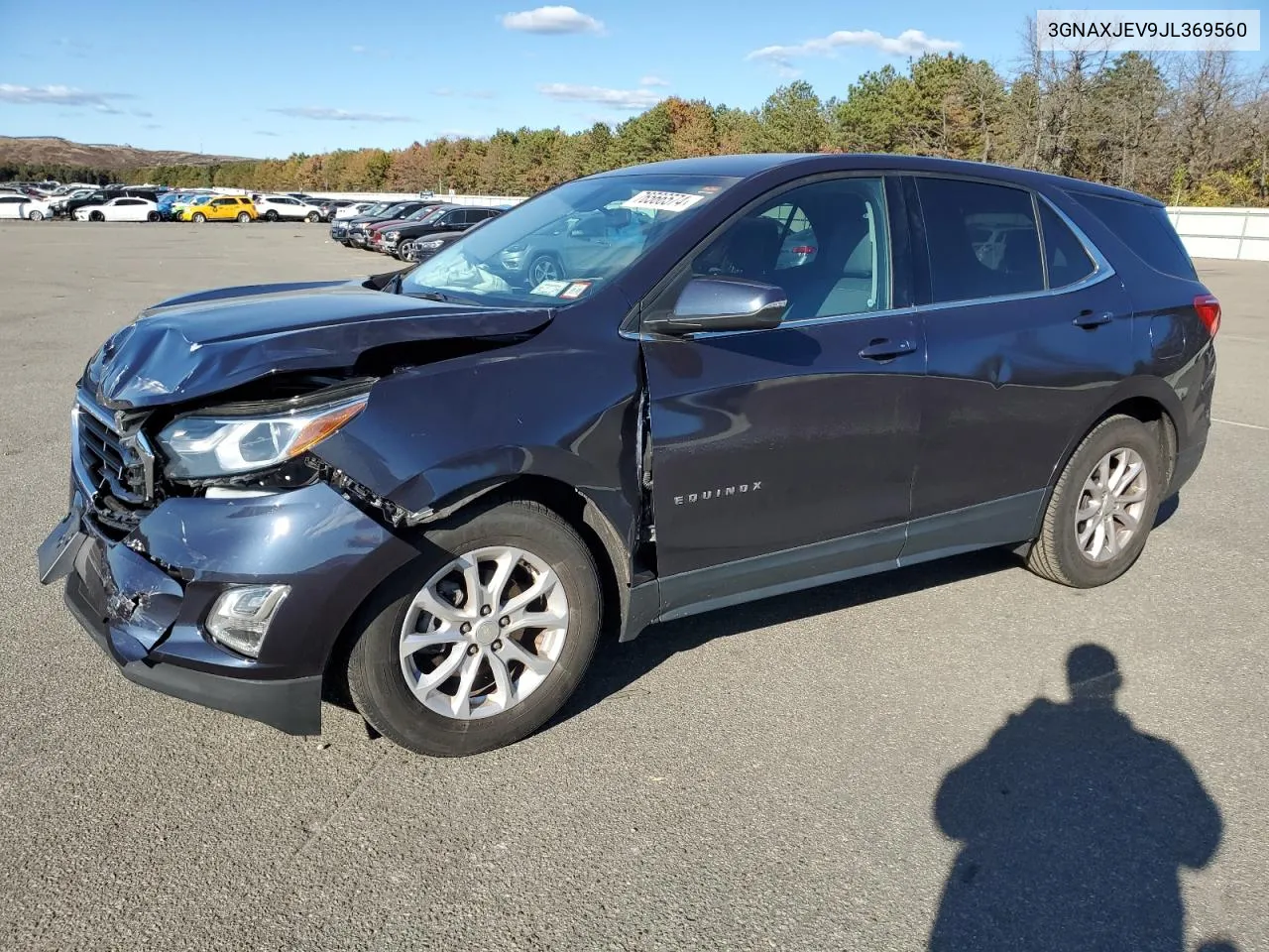 2018 Chevrolet Equinox Lt VIN: 3GNAXJEV9JL369560 Lot: 76566574