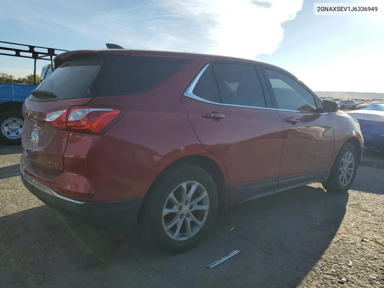 2018 Chevrolet Equinox Lt VIN: 2GNAXSEV1J6336949 Lot: 76574934