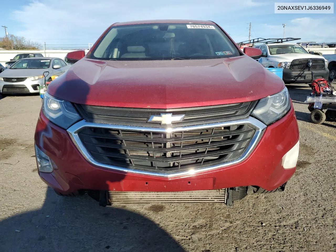 2018 Chevrolet Equinox Lt VIN: 2GNAXSEV1J6336949 Lot: 76574934