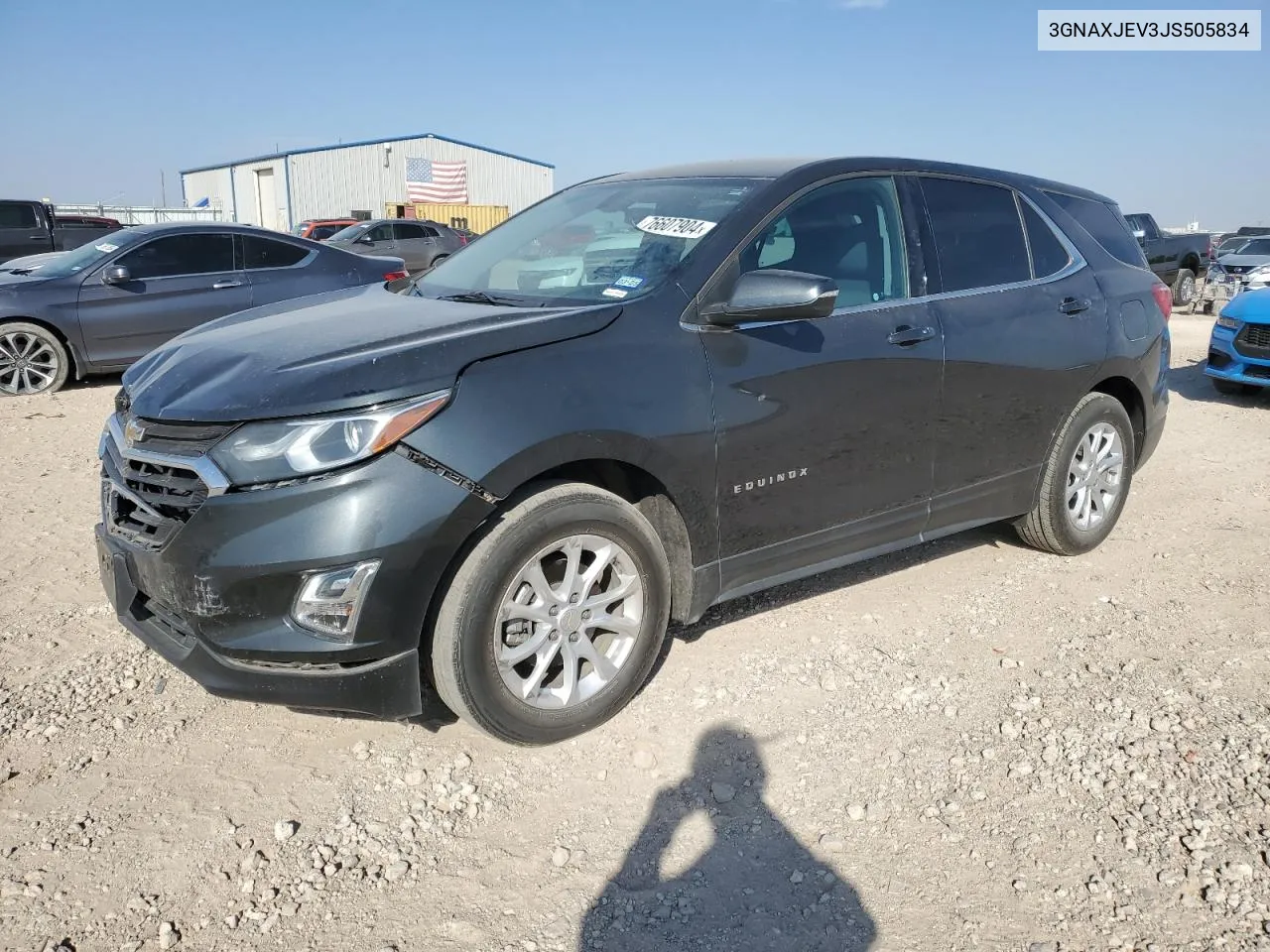 2018 Chevrolet Equinox Lt VIN: 3GNAXJEV3JS505834 Lot: 76607904