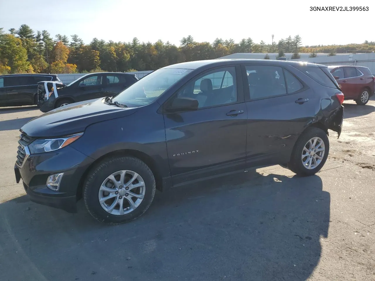 2018 Chevrolet Equinox Ls VIN: 3GNAXREV2JL399563 Lot: 76616424