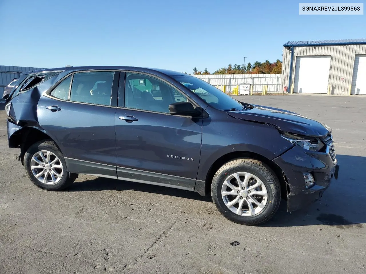 2018 Chevrolet Equinox Ls VIN: 3GNAXREV2JL399563 Lot: 76616424