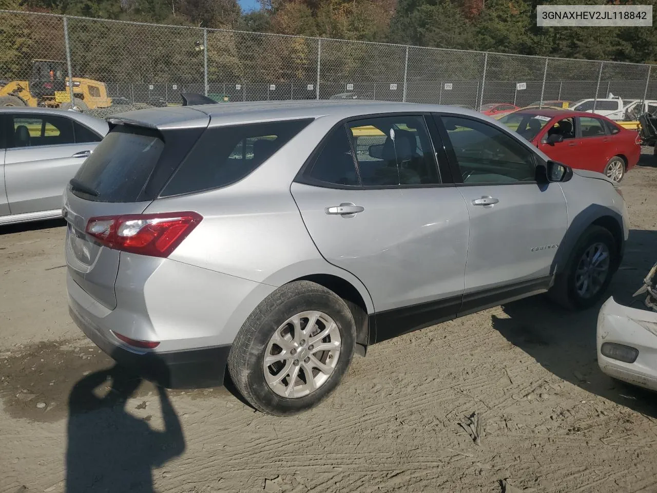 3GNAXHEV2JL118842 2018 Chevrolet Equinox Ls