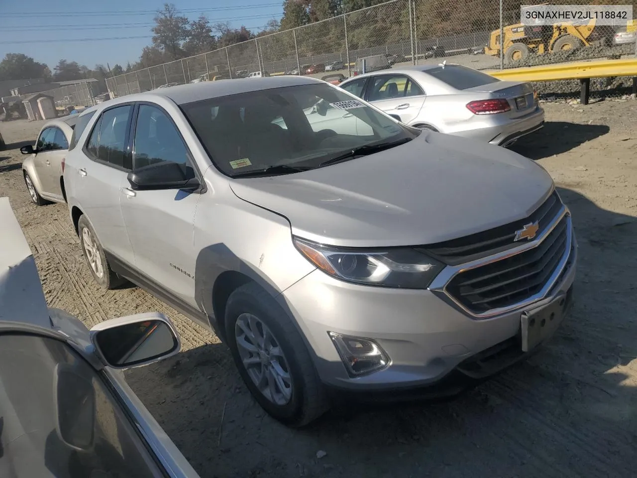 3GNAXHEV2JL118842 2018 Chevrolet Equinox Ls