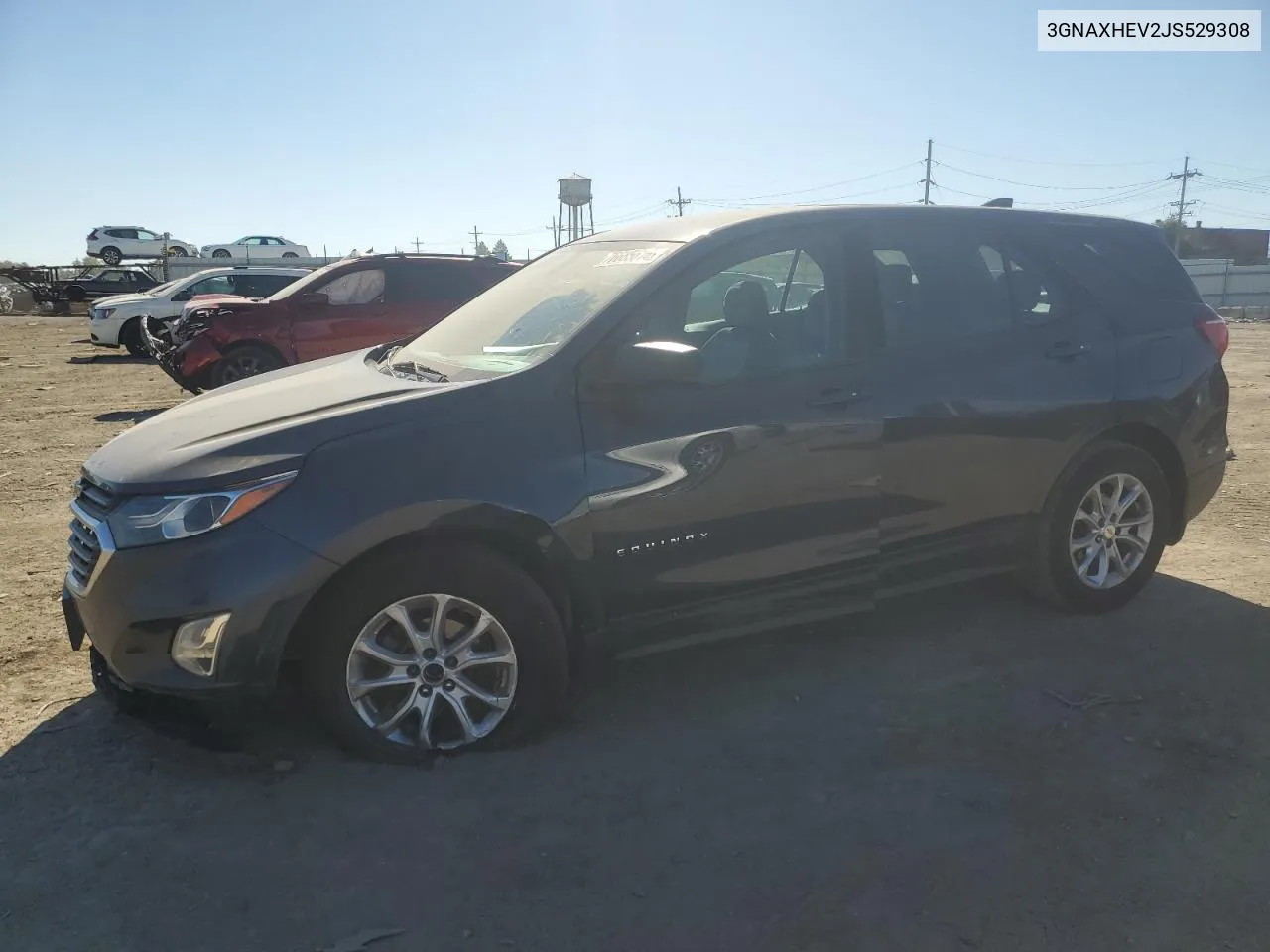 2018 Chevrolet Equinox Ls VIN: 3GNAXHEV2JS529308 Lot: 76685614