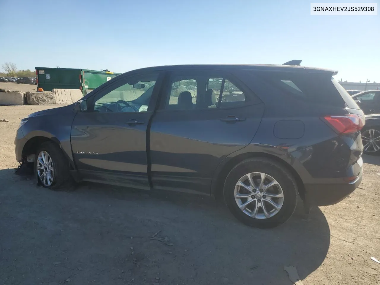 2018 Chevrolet Equinox Ls VIN: 3GNAXHEV2JS529308 Lot: 76685614