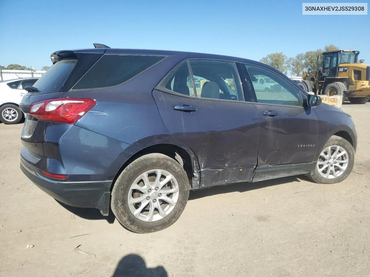 2018 Chevrolet Equinox Ls VIN: 3GNAXHEV2JS529308 Lot: 76685614