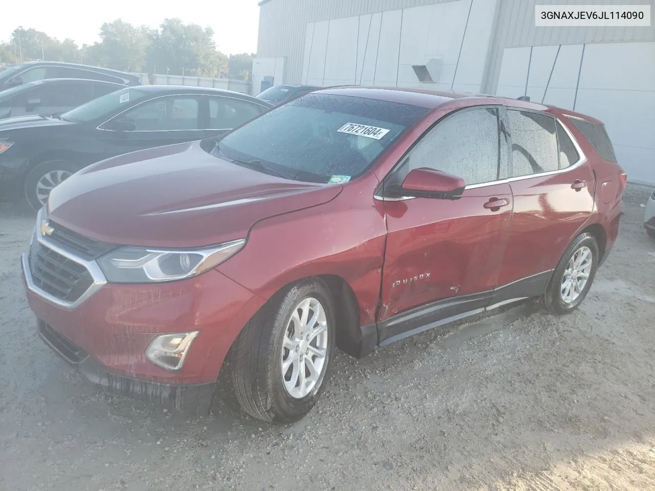 2018 Chevrolet Equinox Lt VIN: 3GNAXJEV6JL114090 Lot: 76721604