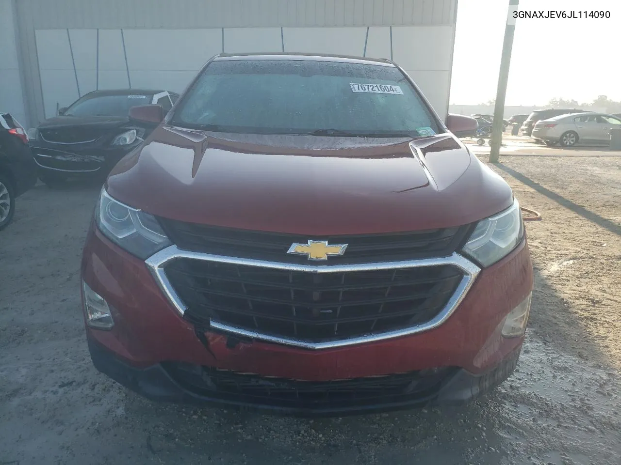 2018 Chevrolet Equinox Lt VIN: 3GNAXJEV6JL114090 Lot: 76721604