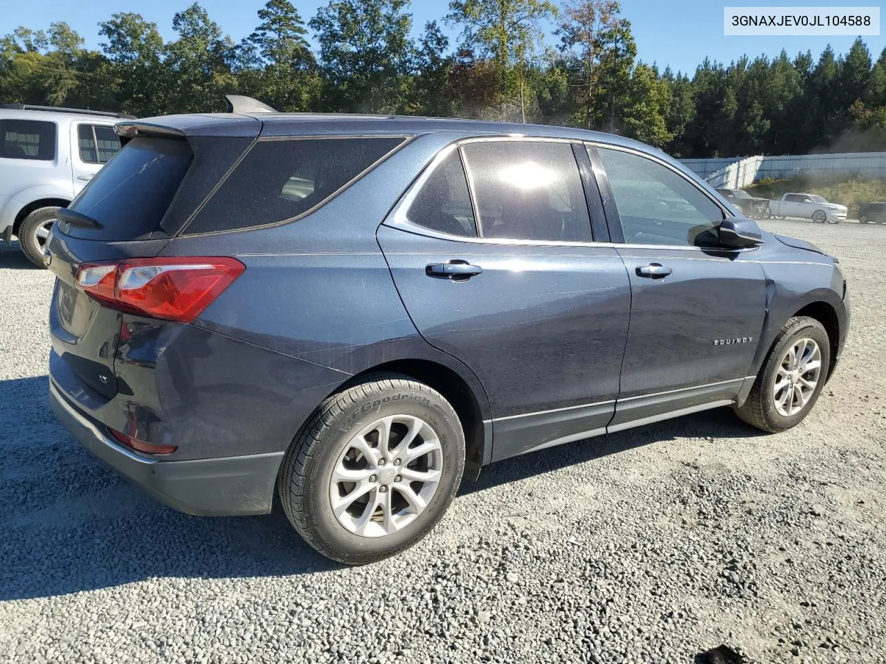 2018 Chevrolet Equinox Lt VIN: 3GNAXJEV0JL104588 Lot: 76769184