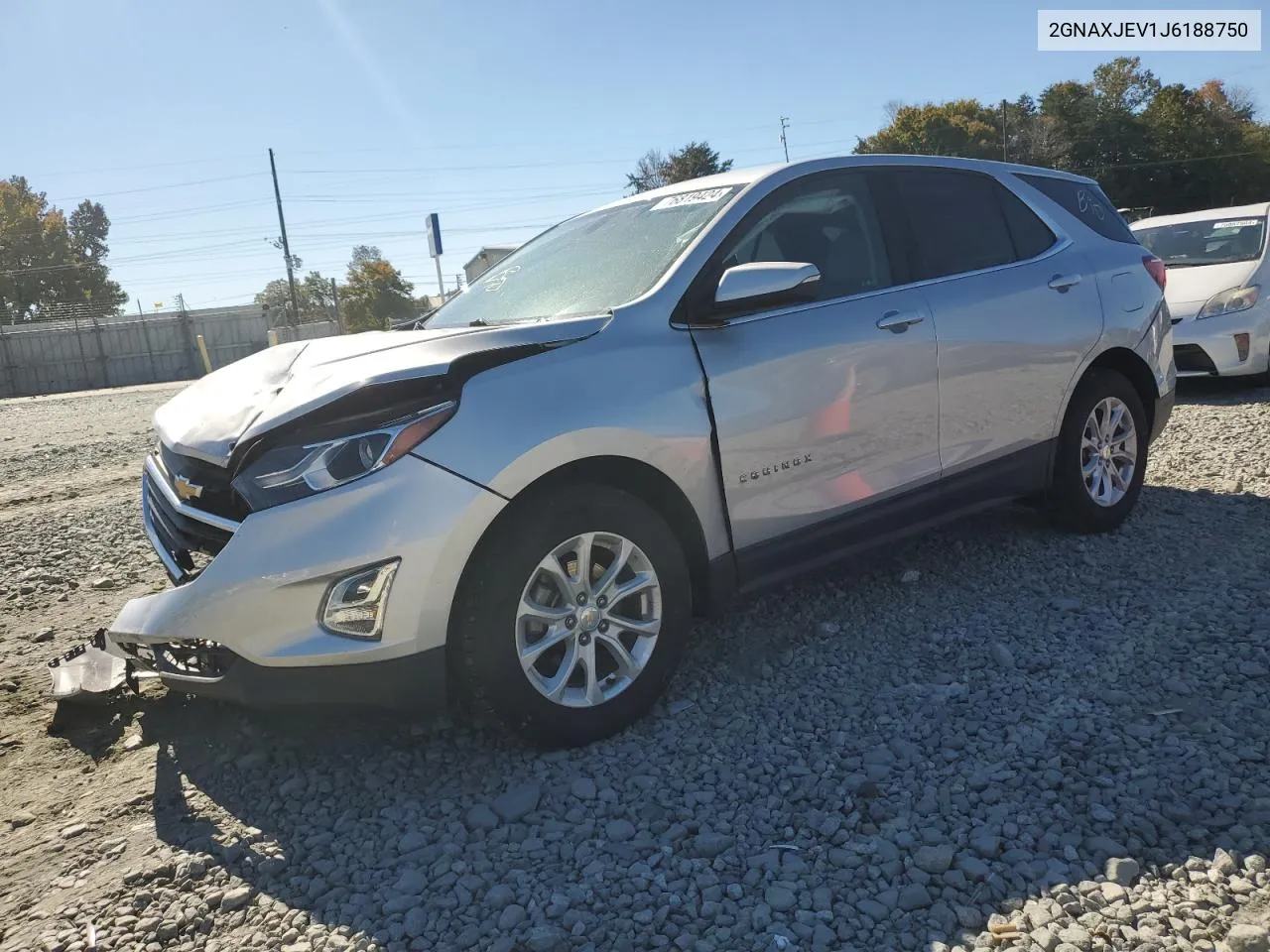 2018 Chevrolet Equinox Lt VIN: 2GNAXJEV1J6188750 Lot: 76819424