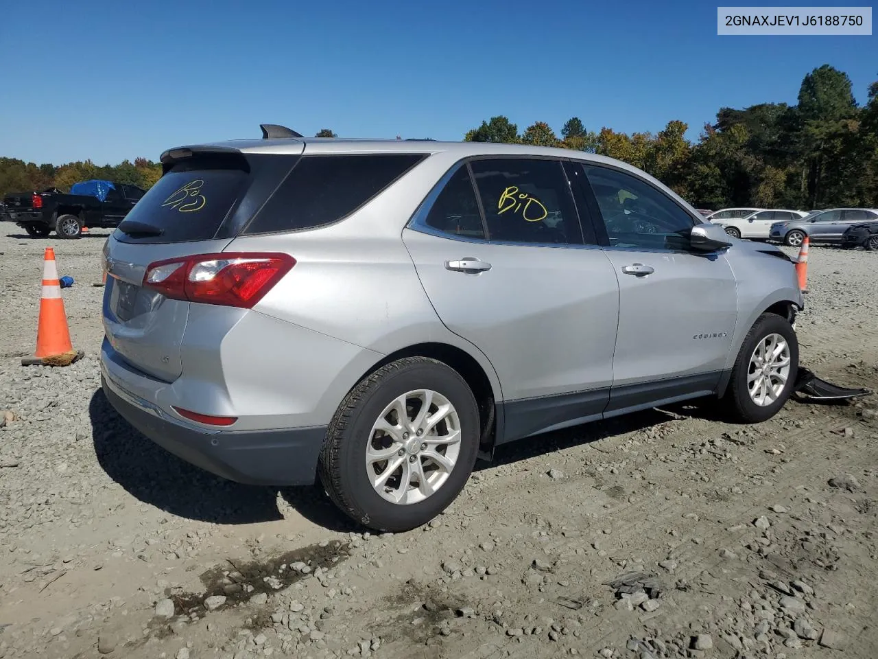 2018 Chevrolet Equinox Lt VIN: 2GNAXJEV1J6188750 Lot: 76819424