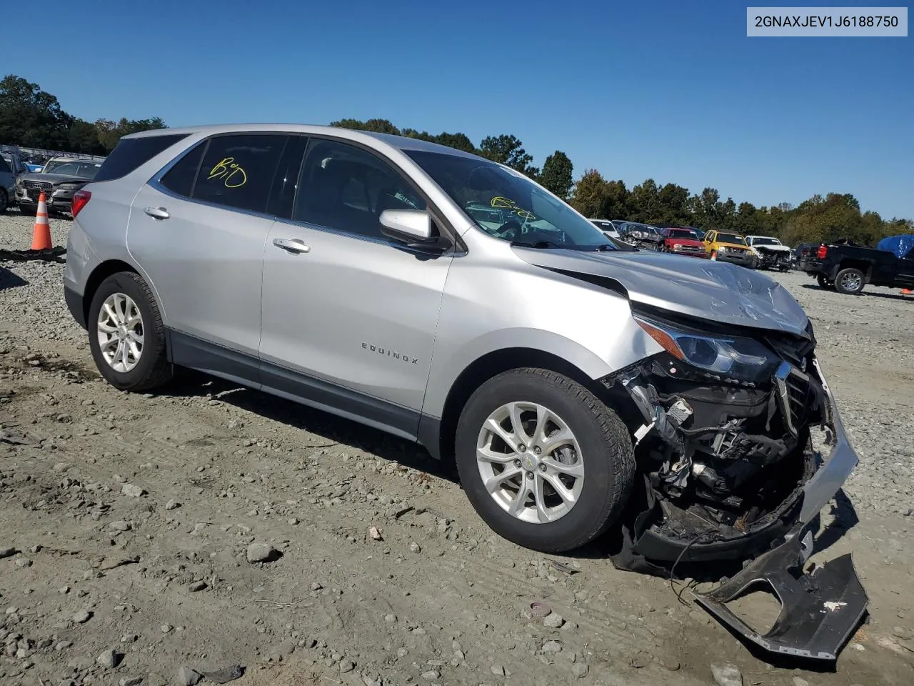 2018 Chevrolet Equinox Lt VIN: 2GNAXJEV1J6188750 Lot: 76819424