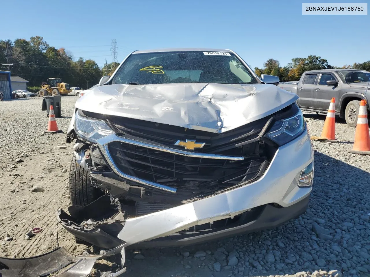 2018 Chevrolet Equinox Lt VIN: 2GNAXJEV1J6188750 Lot: 76819424