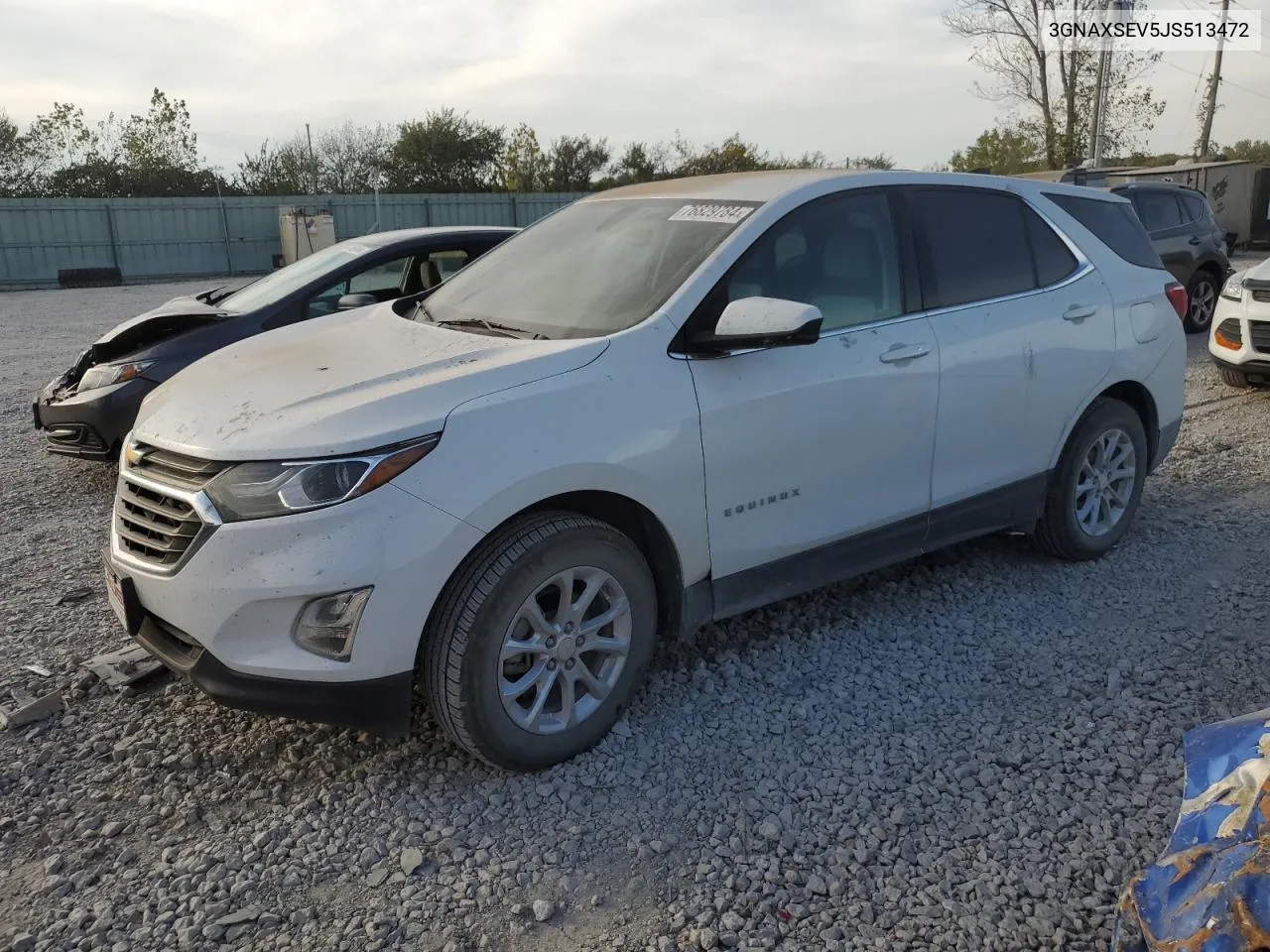 2018 Chevrolet Equinox Lt VIN: 3GNAXSEV5JS513472 Lot: 76829784