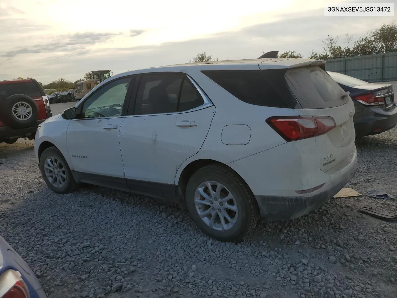 2018 Chevrolet Equinox Lt VIN: 3GNAXSEV5JS513472 Lot: 76829784