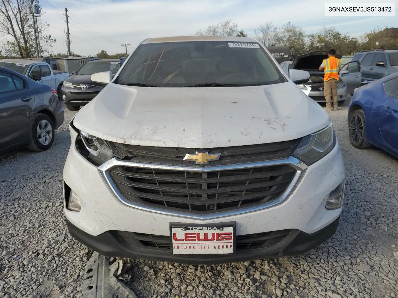 2018 Chevrolet Equinox Lt VIN: 3GNAXSEV5JS513472 Lot: 76829784