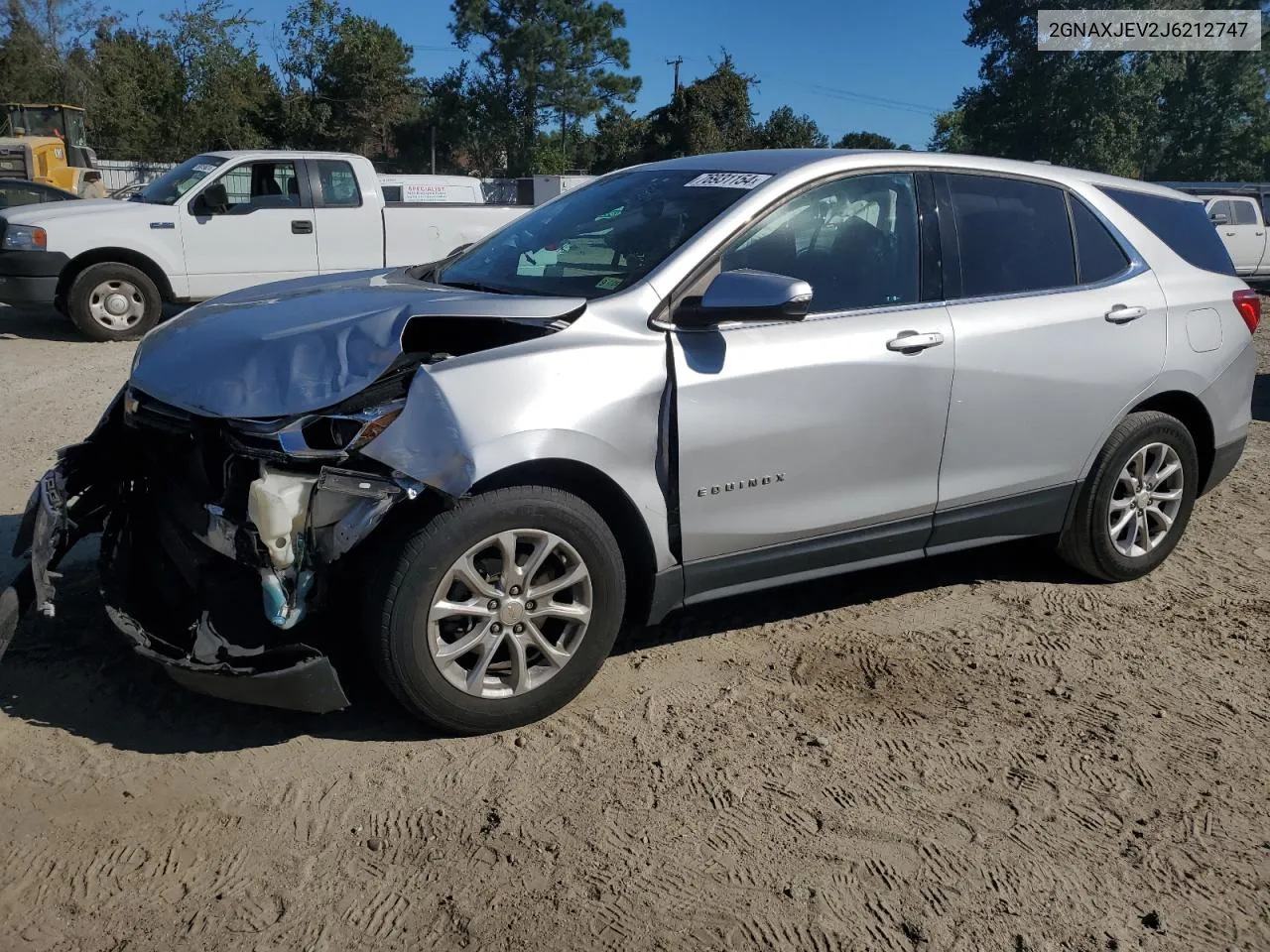 2GNAXJEV2J6212747 2018 Chevrolet Equinox Lt