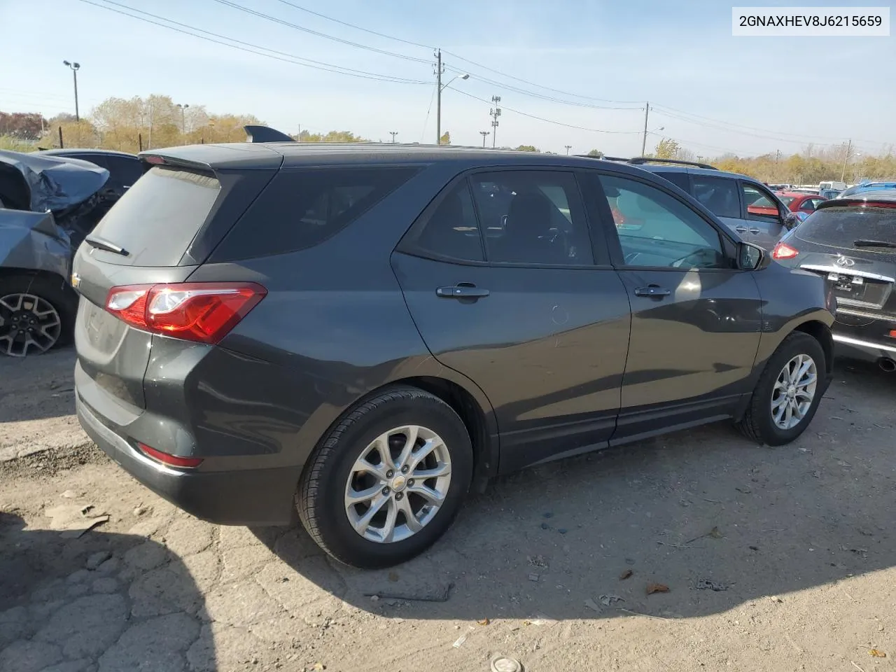 2018 Chevrolet Equinox Ls VIN: 2GNAXHEV8J6215659 Lot: 76939394