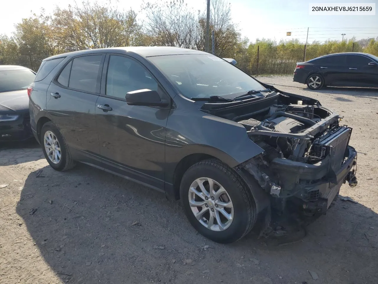 2018 Chevrolet Equinox Ls VIN: 2GNAXHEV8J6215659 Lot: 76939394