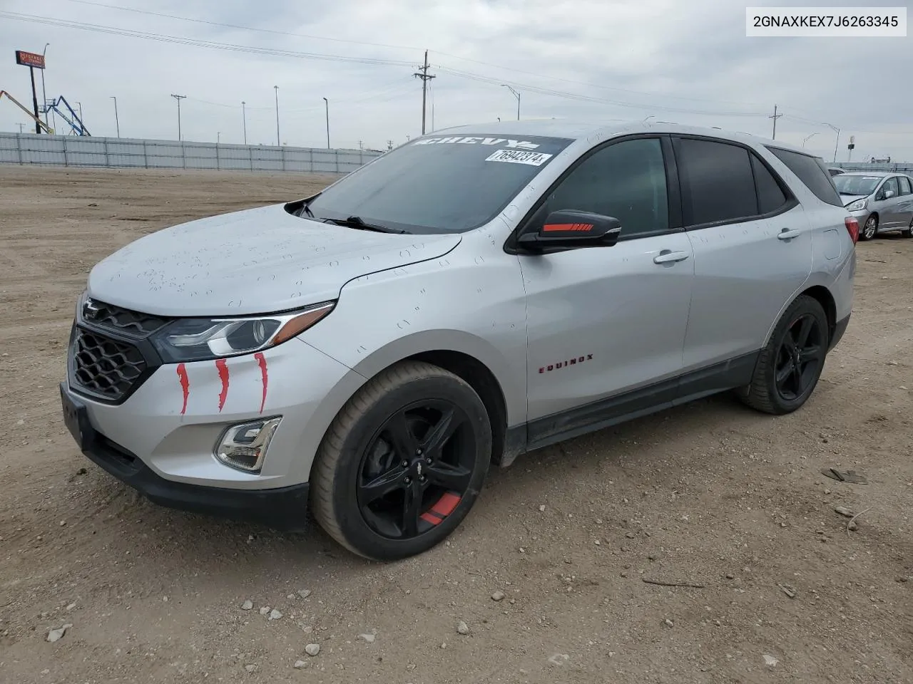 2018 Chevrolet Equinox Lt VIN: 2GNAXKEX7J6263345 Lot: 76942374