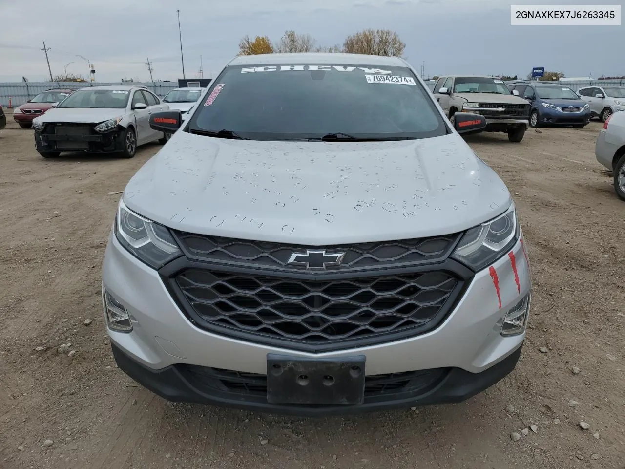 2018 Chevrolet Equinox Lt VIN: 2GNAXKEX7J6263345 Lot: 76942374