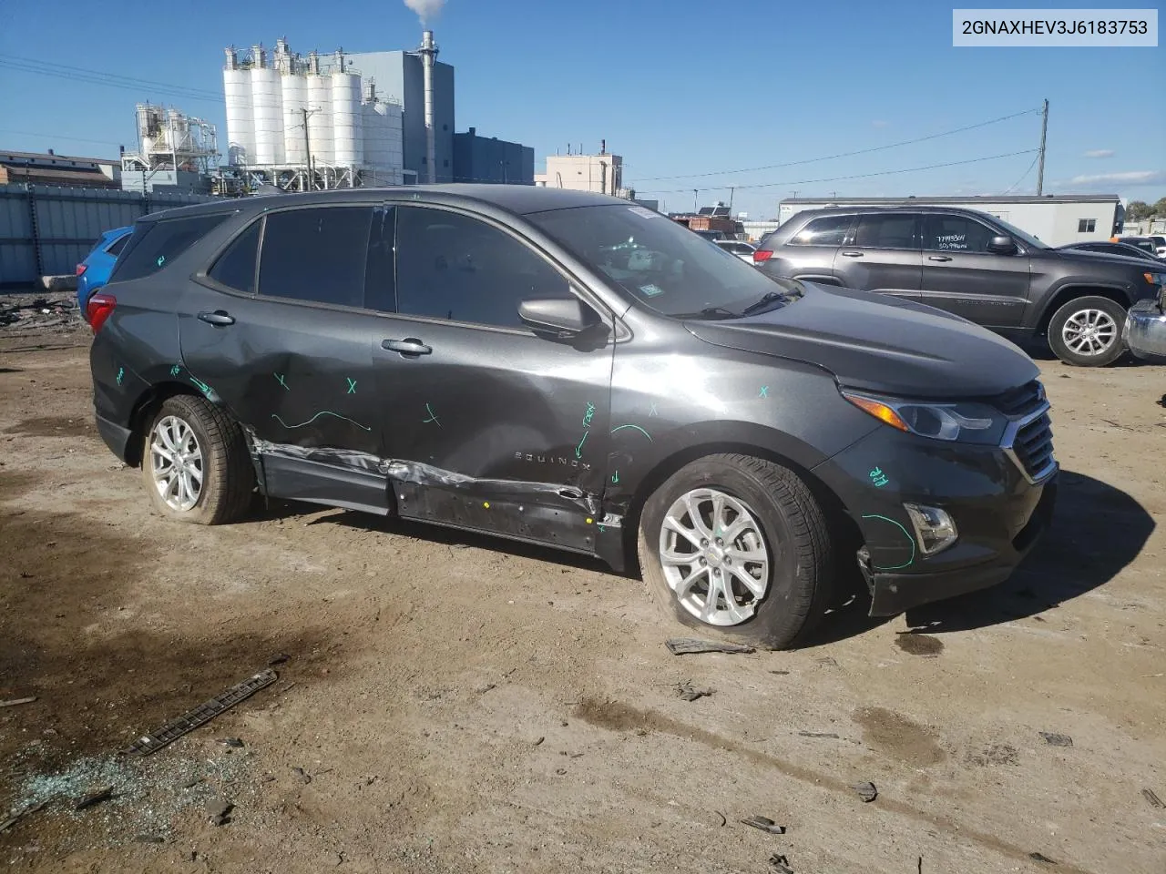 2018 Chevrolet Equinox Ls VIN: 2GNAXHEV3J6183753 Lot: 76959334