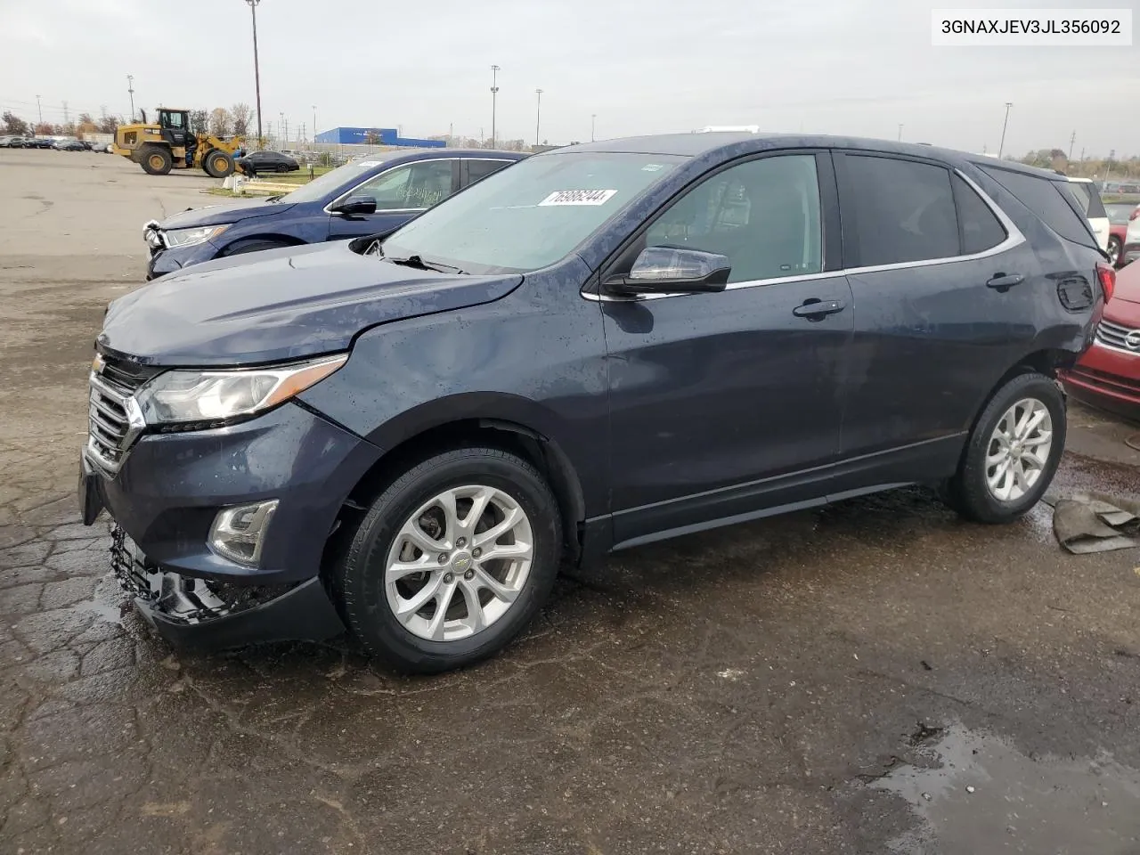 2018 Chevrolet Equinox Lt VIN: 3GNAXJEV3JL356092 Lot: 76986244