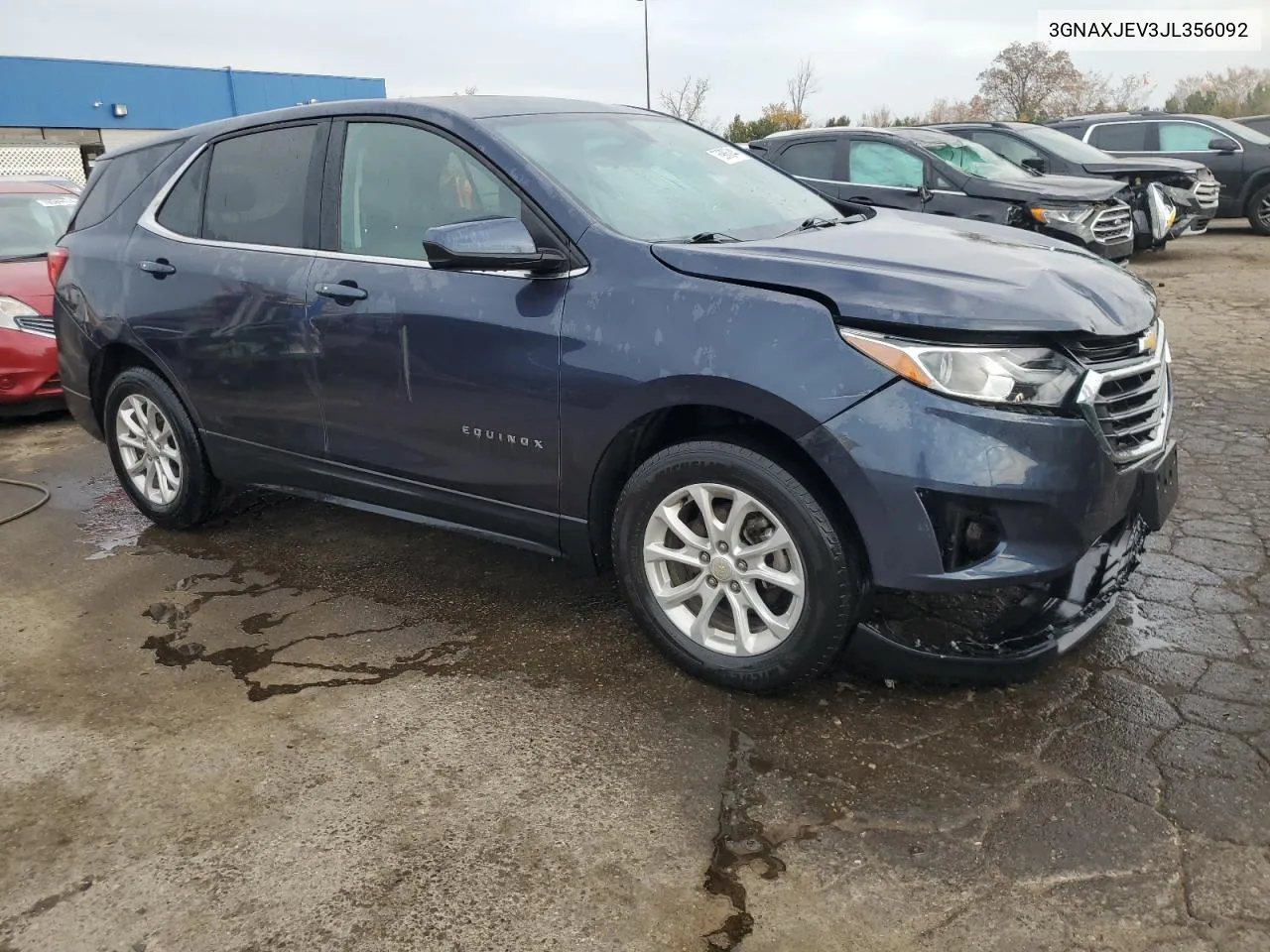 2018 Chevrolet Equinox Lt VIN: 3GNAXJEV3JL356092 Lot: 76986244