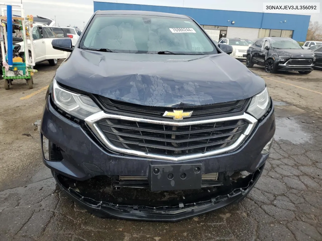 2018 Chevrolet Equinox Lt VIN: 3GNAXJEV3JL356092 Lot: 76986244