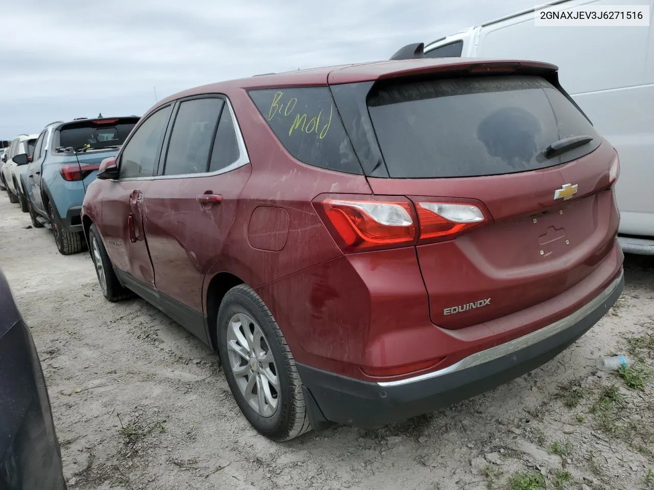 2018 Chevrolet Equinox Lt VIN: 2GNAXJEV3J6271516 Lot: 76988974