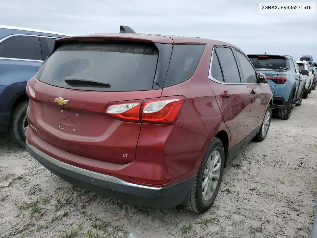 2018 Chevrolet Equinox Lt VIN: 2GNAXJEV3J6271516 Lot: 76988974