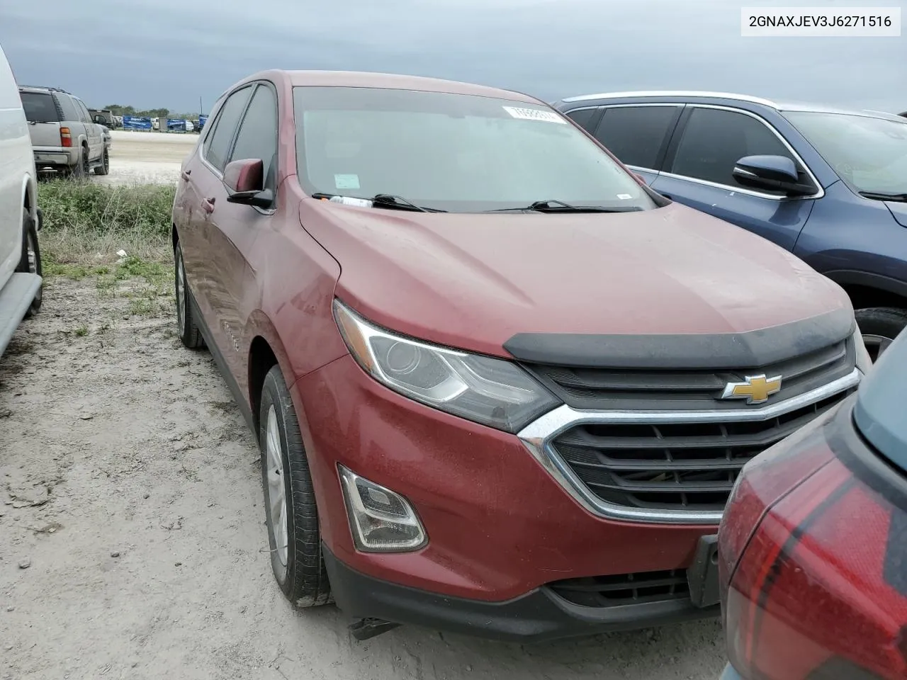 2018 Chevrolet Equinox Lt VIN: 2GNAXJEV3J6271516 Lot: 76988974