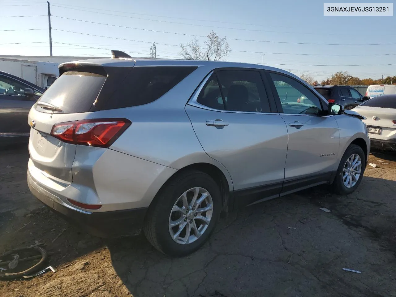 2018 Chevrolet Equinox Lt VIN: 3GNAXJEV6JS513281 Lot: 77001104