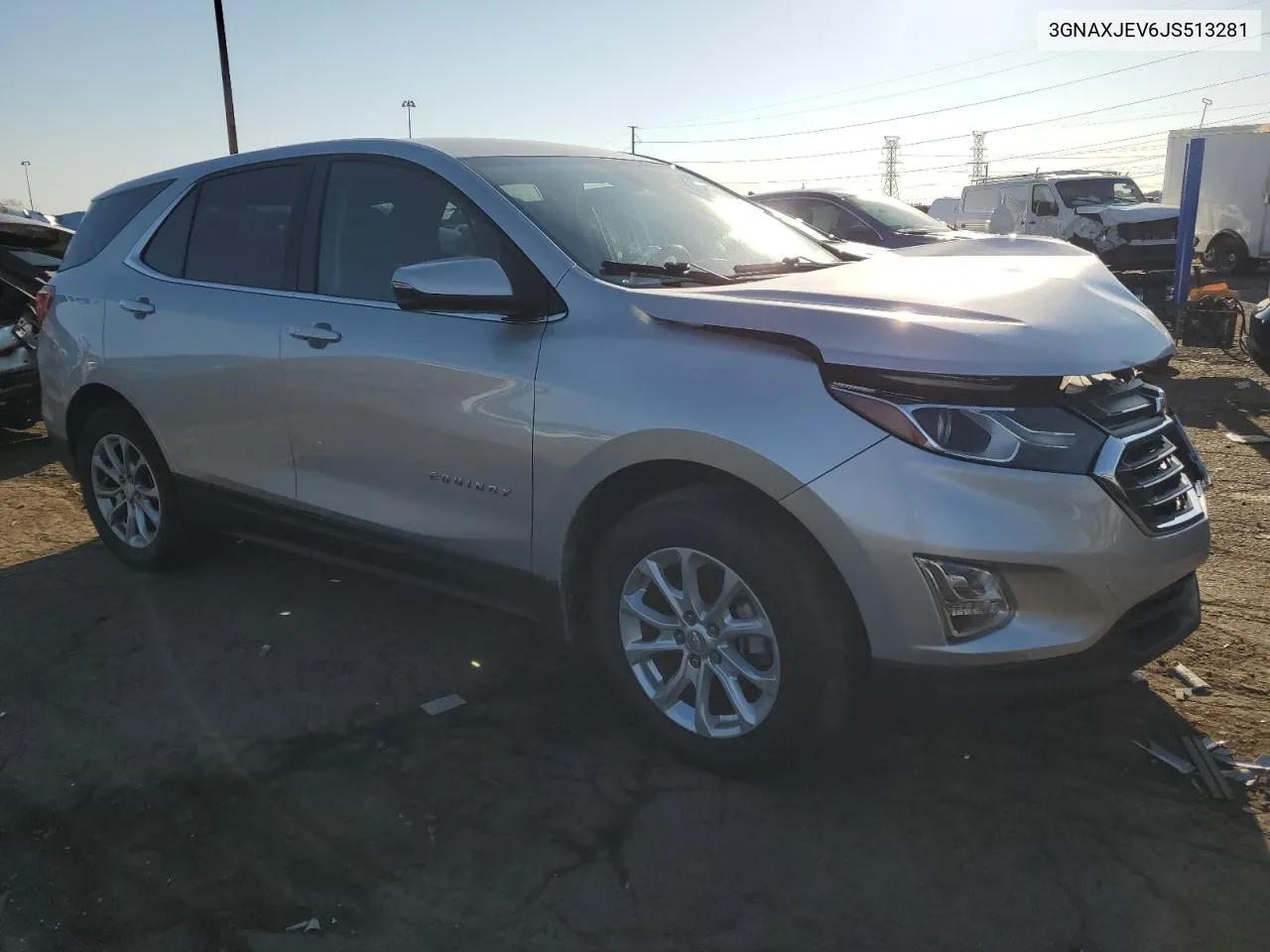 2018 Chevrolet Equinox Lt VIN: 3GNAXJEV6JS513281 Lot: 77001104