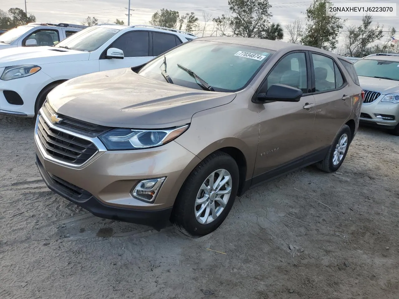 2018 Chevrolet Equinox Ls VIN: 2GNAXHEV1J6223070 Lot: 77034874