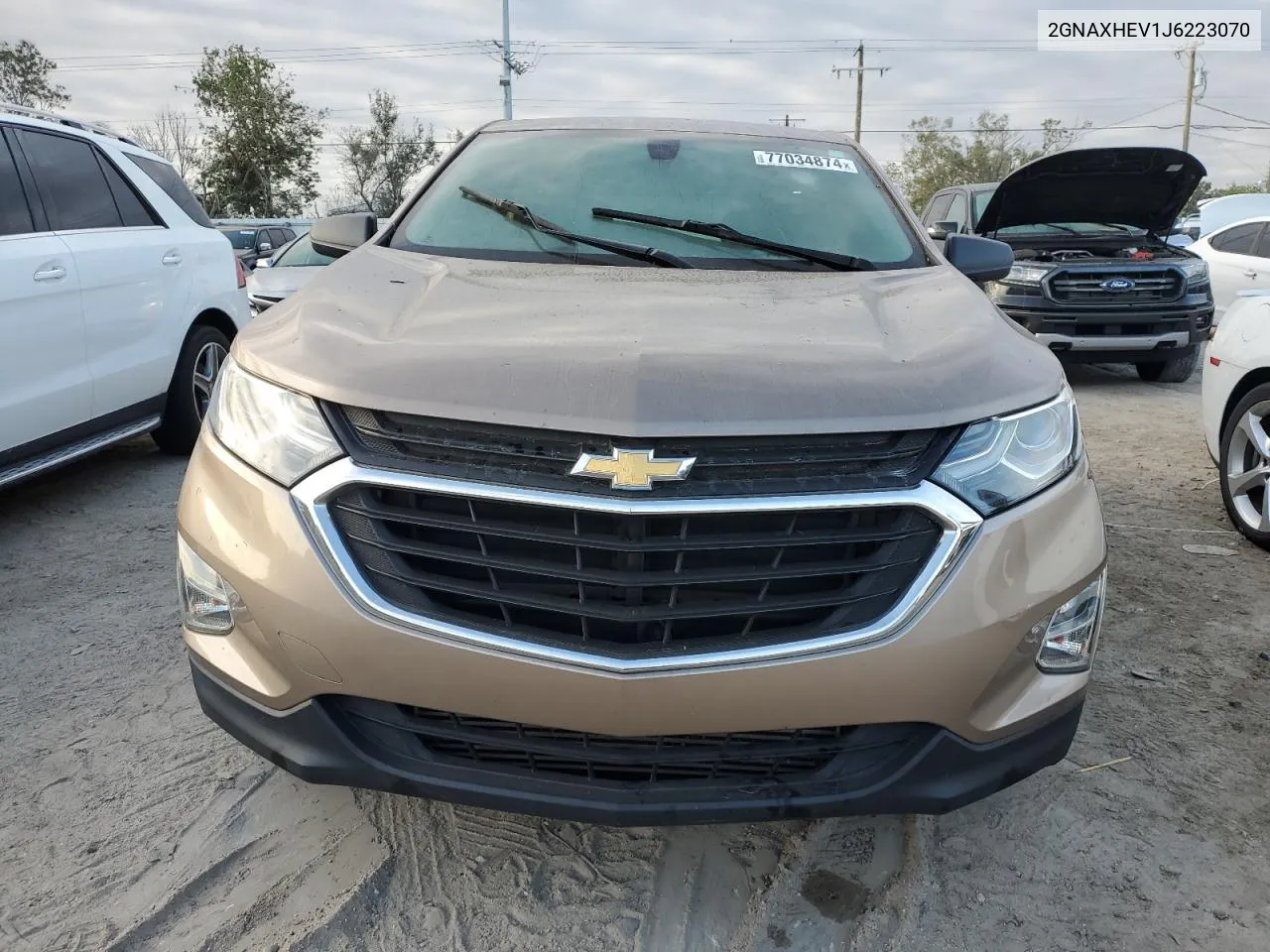 2018 Chevrolet Equinox Ls VIN: 2GNAXHEV1J6223070 Lot: 77034874