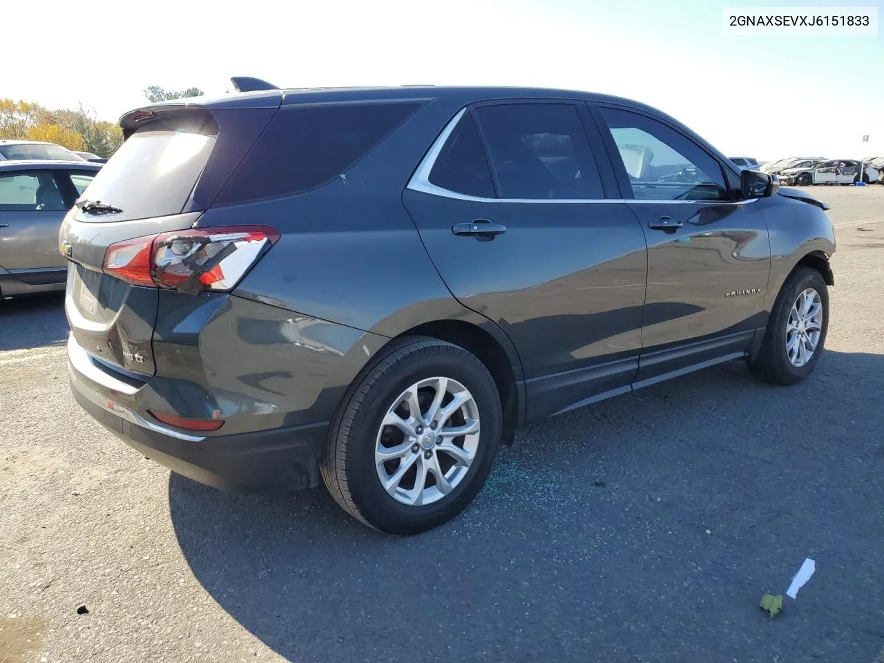 2018 Chevrolet Equinox Lt VIN: 2GNAXSEVXJ6151833 Lot: 77038694