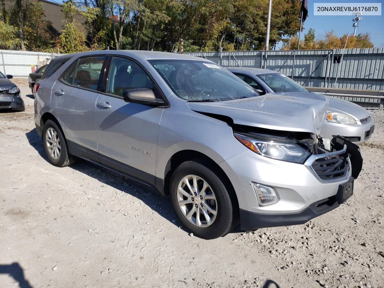 2018 Chevrolet Equinox Ls VIN: 2GNAXREV8J6176870 Lot: 77070714