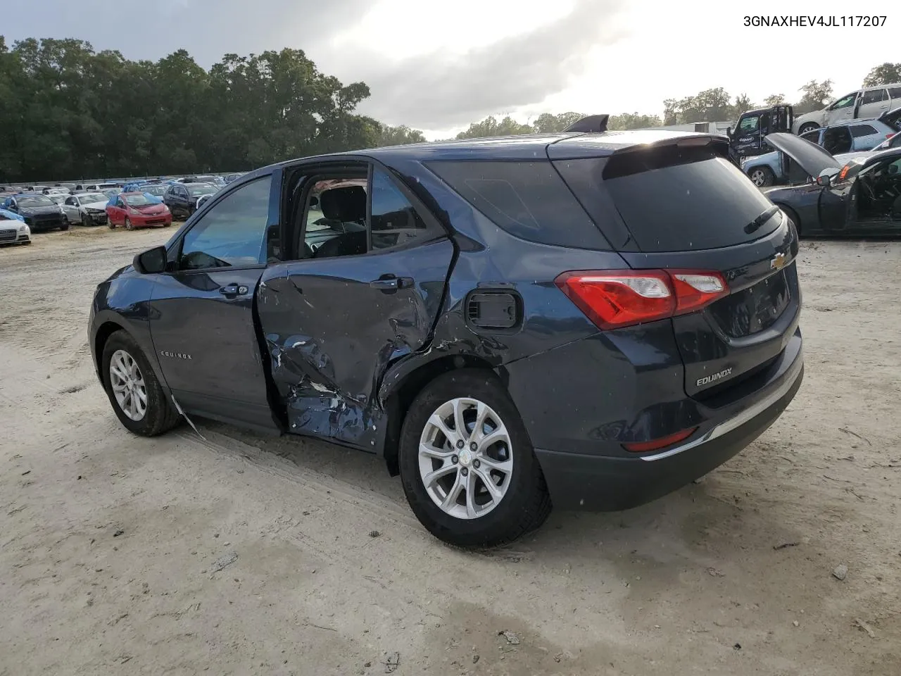 2018 Chevrolet Equinox Ls VIN: 3GNAXHEV4JL117207 Lot: 77097844