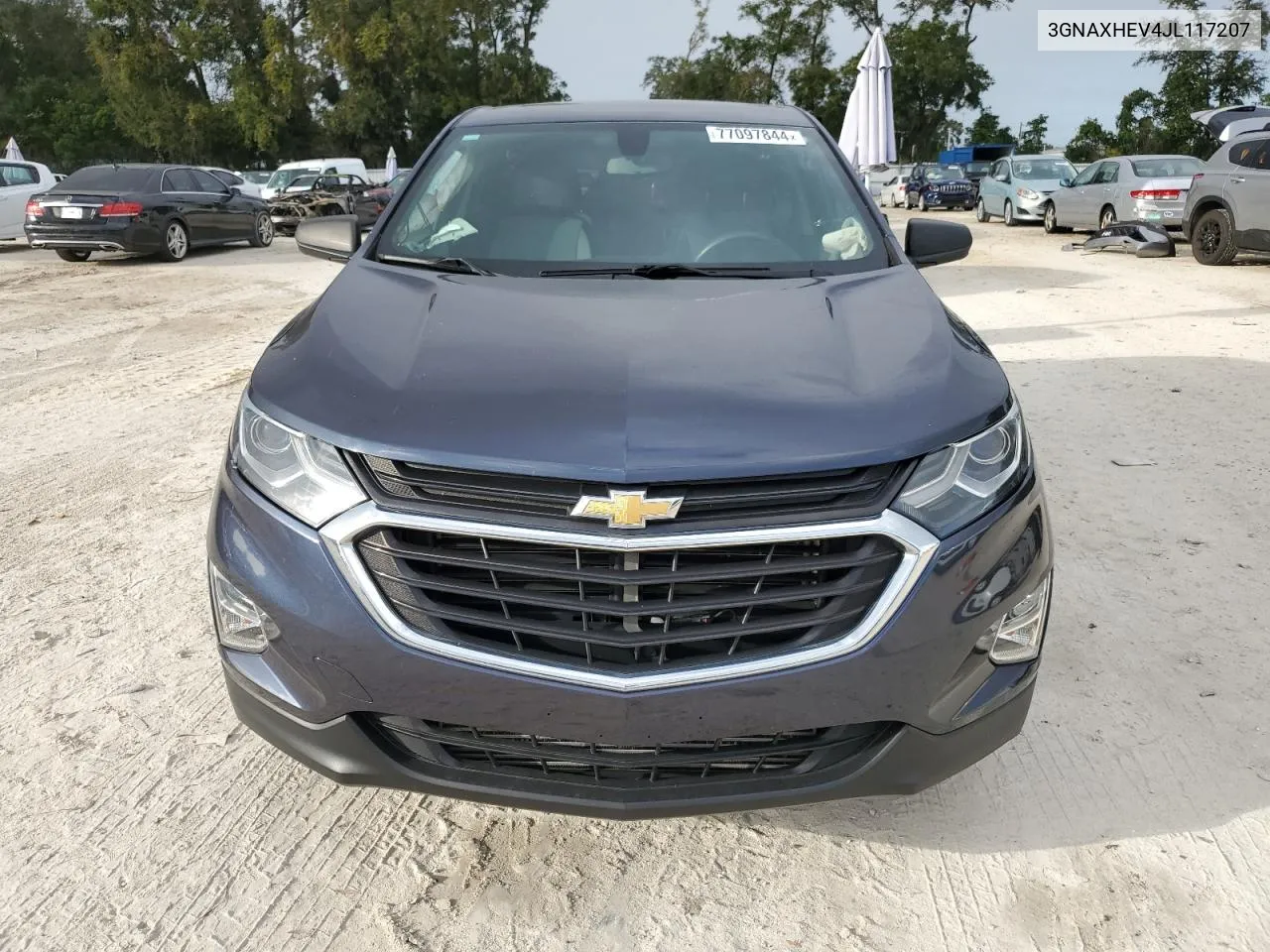 2018 Chevrolet Equinox Ls VIN: 3GNAXHEV4JL117207 Lot: 77097844