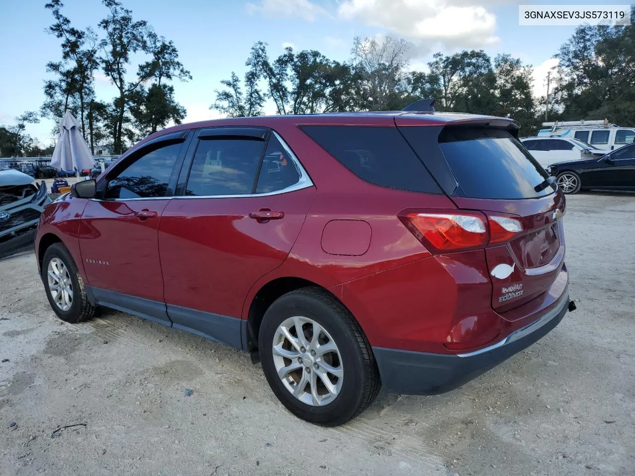 2018 Chevrolet Equinox Lt VIN: 3GNAXSEV3JS573119 Lot: 77107144