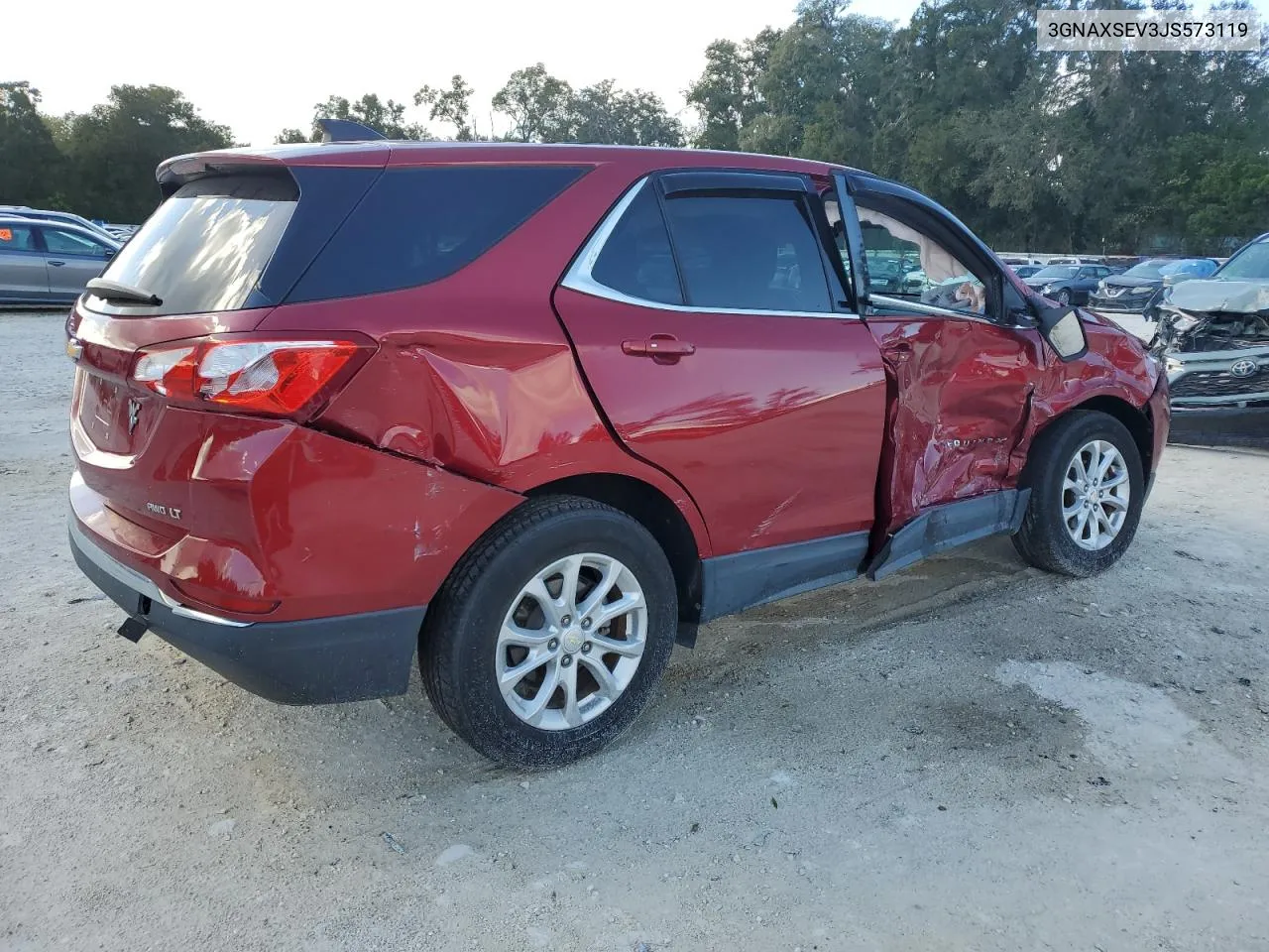 2018 Chevrolet Equinox Lt VIN: 3GNAXSEV3JS573119 Lot: 77107144