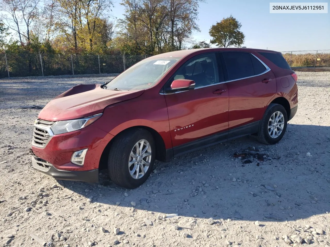 2018 Chevrolet Equinox Lt VIN: 2GNAXJEV5J6112951 Lot: 77123864