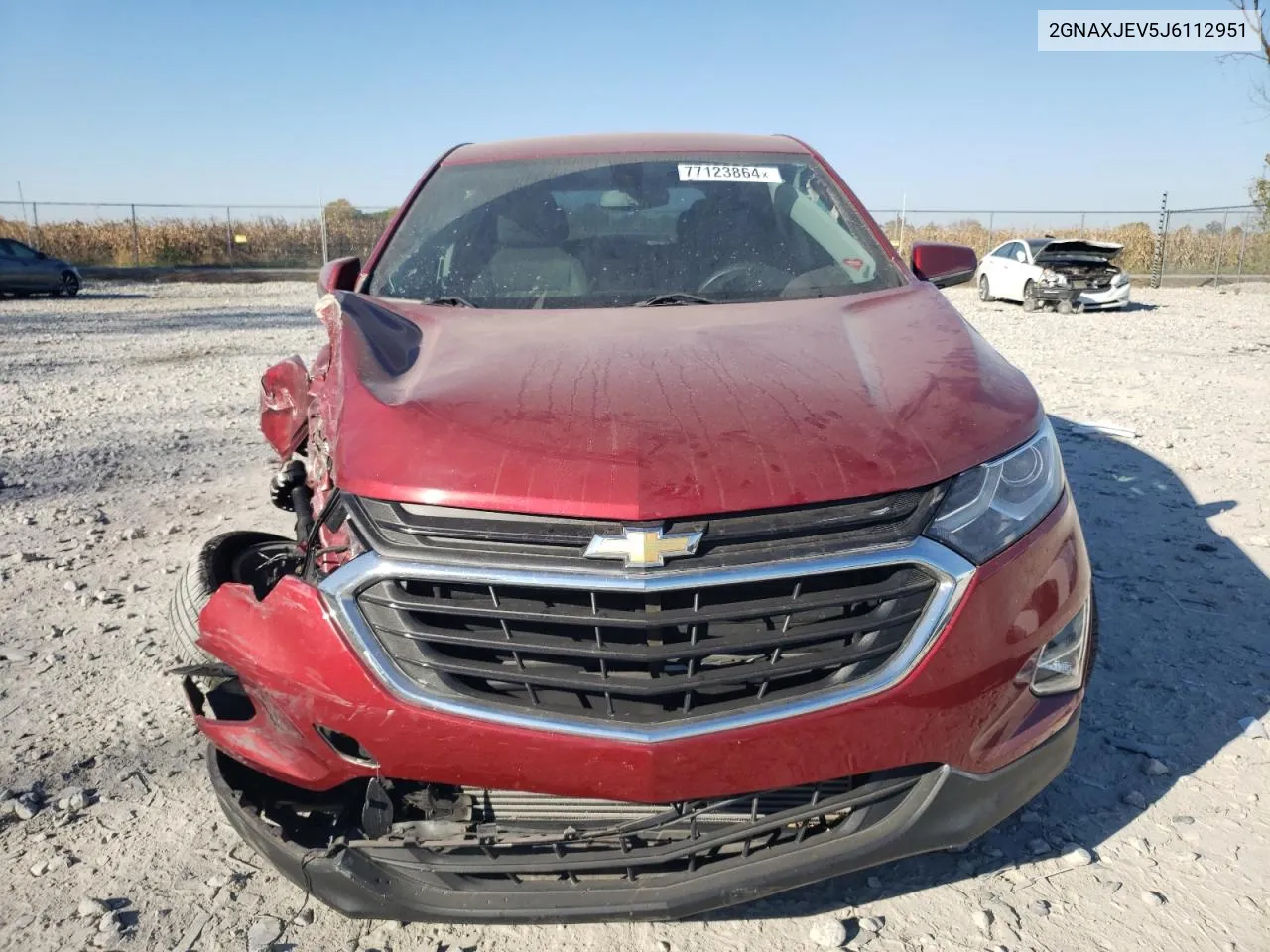 2018 Chevrolet Equinox Lt VIN: 2GNAXJEV5J6112951 Lot: 77123864